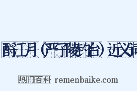 酹江月（严子陵钓台）近义词是什么意思的图片